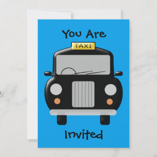 Black Taxi Any Occasion Invitation