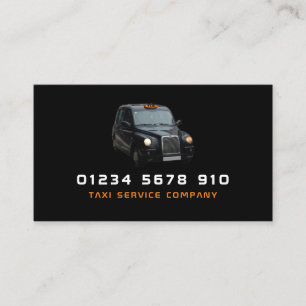 Black Taxi Cab, Price List Business Card