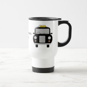 Black Taxi Custom Travel Mug
