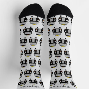 Black Taxi Design Personalised Socks