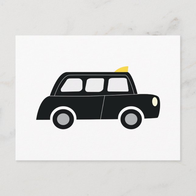 Black Taxi Postcard (Front)