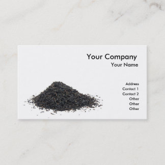 Black tea business card
