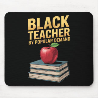 Black Teacher By Popular Demand, Afro African Teac Mouse Mat
