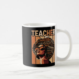 Black Teacher Magic Black History Education Melani Coffee Mug