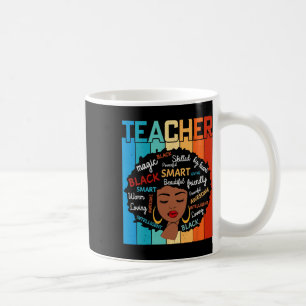 Black Teacher Magic Black History Education Melani Coffee Mug