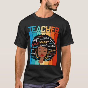 Black Teacher Magic Black History Education Melani T-Shirt