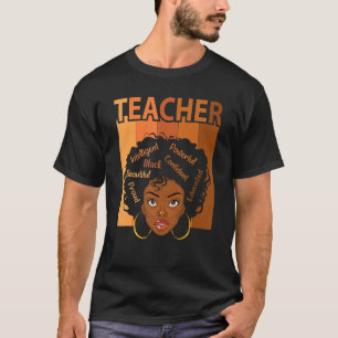 Black Teacher Magic Black History Month Teacher Te T-Shirt