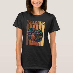 Black Teacher Magic Black History Month Teacher Te T-Shirt