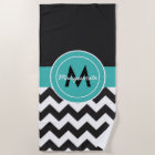 Black Teal Chevron