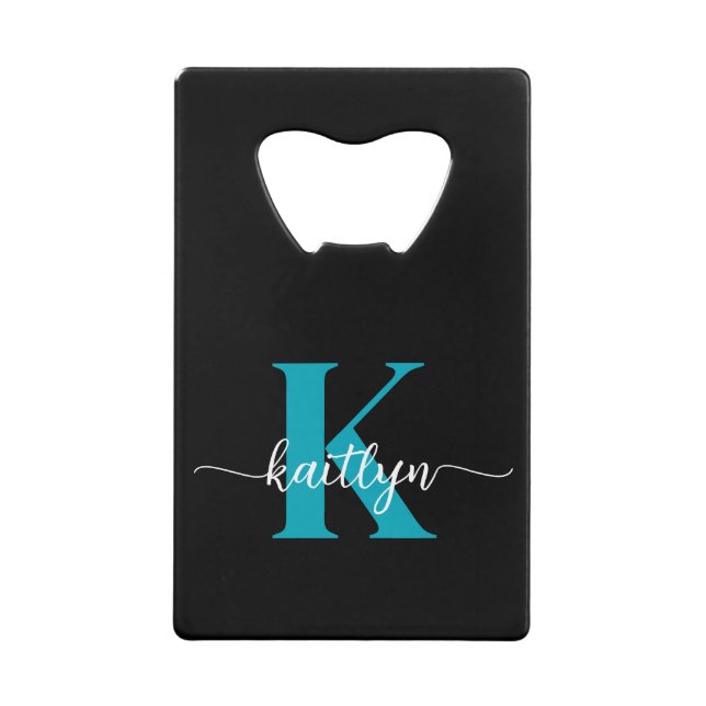 Black Teal Monogram (Front)