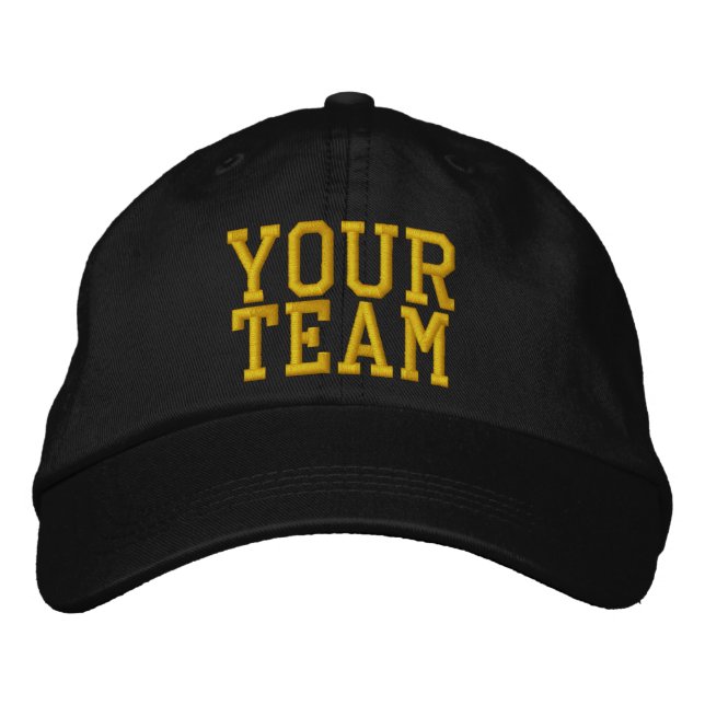 Black Team Cap -  SRF (Front)