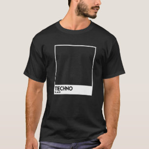 Black Techno Picture Photo T-Shirt