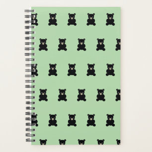 Black Teddy Bear Planner