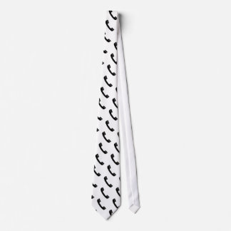 black telephone icon tie