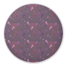 black templete ceramic knob