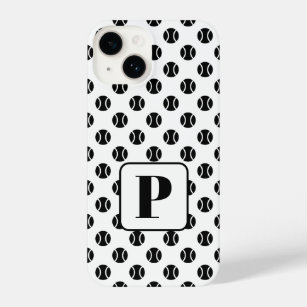 Black tennis ball pattern custom iPhone 14 Case