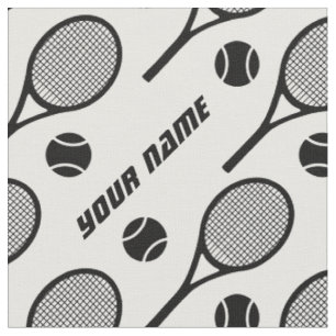 Black tennis rackets - customizable! fabric