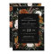 Black terracotta floral rustic elegant modern