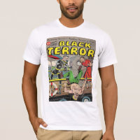 BLACK TERROR Cool Vintage Comic Book Cover Art