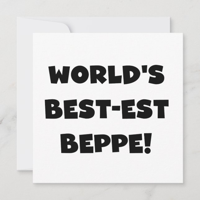Black Text Best-est Beppe T-shirts and Gifts (Front)
