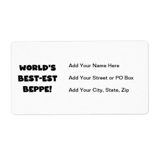 Black Text Best-est Beppe T-shirts and Gifts