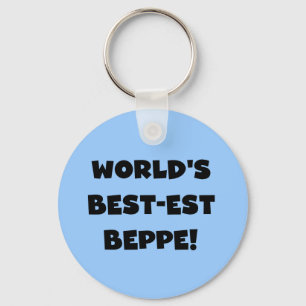 Black Text Best-est Beppe T-shirts and Gifts Key Ring