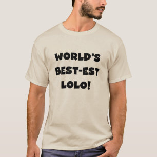 Black Text Best-est Lolo T-shirts and Gifts