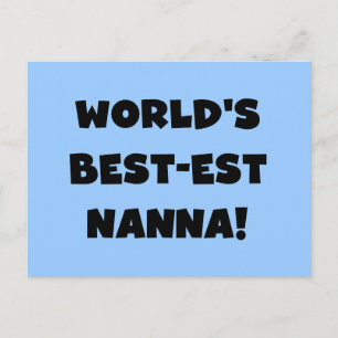 Black Text Best-est Nanna T-shirts and Gifts Postcard