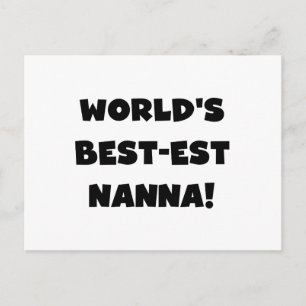 Black Text Best-est Nanna T-shirts and Gifts Postcard