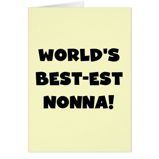 Black Text Best-est Nonna T-shirts and Gifts (Front)