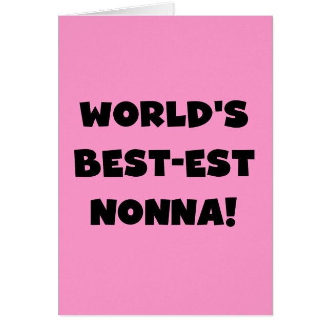 Black Text Best-est Nonna T-shirts and Gifts (Front)