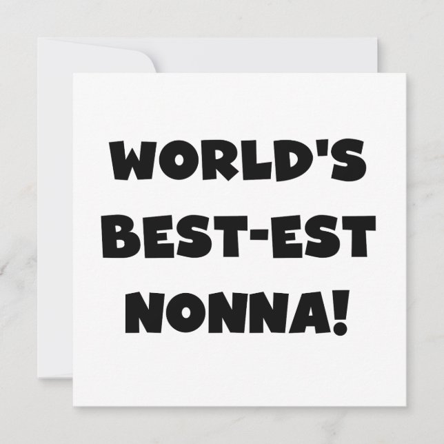 Black Text Best-est Nonna T-shirts and Gifts (Front)