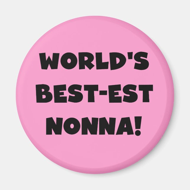 Black Text Best-est Nonna T-shirts and Gifts Magnet (Front)