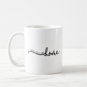 Black Text Love House Coffee Mug