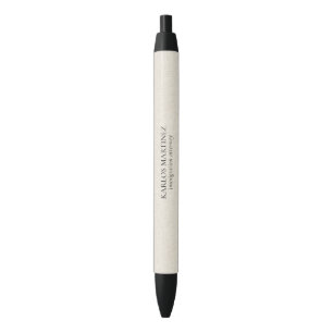 Black Text On Beige Linen Immigration Attorney Ink Pen