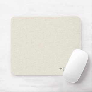 Black Text On Beige Linen Immigration Attorney Mouse Mat