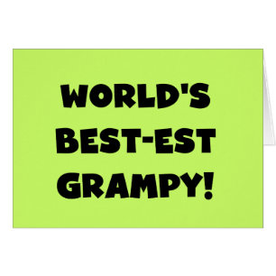 Black Text World's Best-est Grampy Gifts