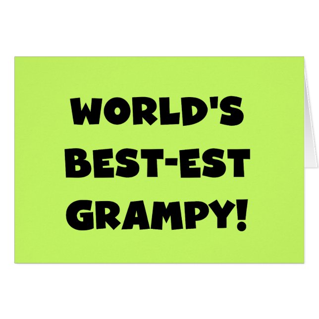 Black Text World's Best-est Grampy Gifts (Front Horizontal)