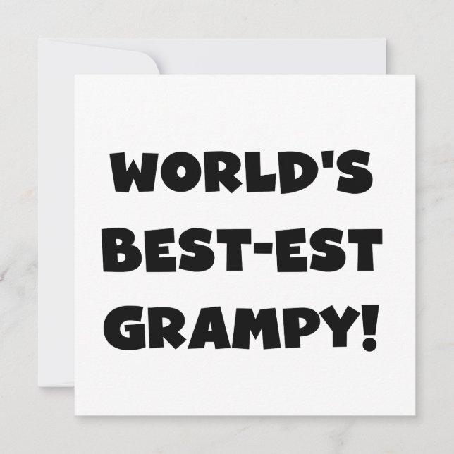 Black Text World's Best-est Grampy Gifts (Front)
