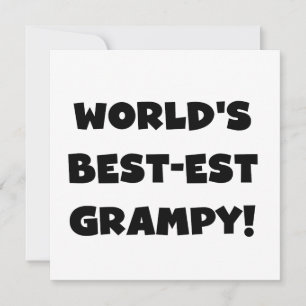Black Text World's Best-est Grampy Gifts