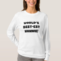 Black Text World's Best-est Nonnie Gifts