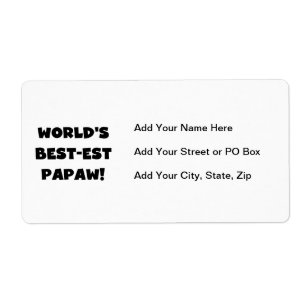 Black Text World's Best-est Papaw Gifts