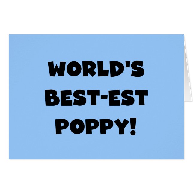 Black Text World's Best-est Poppy Gifts (Front Horizontal)