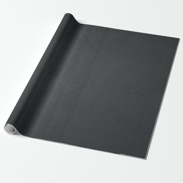 Black textile in close up photography wrapping paper (Unrolled)