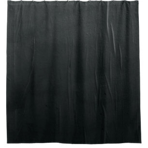 Black textile with white coated wire shower curtain