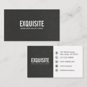 Black Texture Concrete Wall Business Card