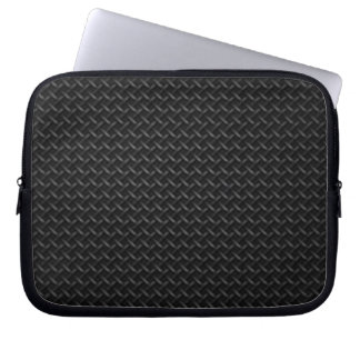 black texture leather Neoprene Laptop Sleeve 10in