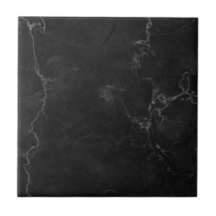 Black Texture Simple Modern Elegant Marble Tile