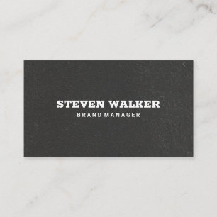 Black Textured Concrete Wall Business Card