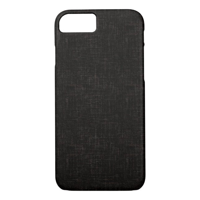 Black textured solid colour Case-Mate iPhone case (Back)
